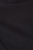 Camiseta unicolor con mangas cortas y cuello redondo en rib