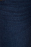 Jean push up tiro alto azul intenso con doble botón en la pretina