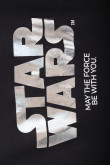 Buzo con capota negro y estampado plateado de Star Wars en frente