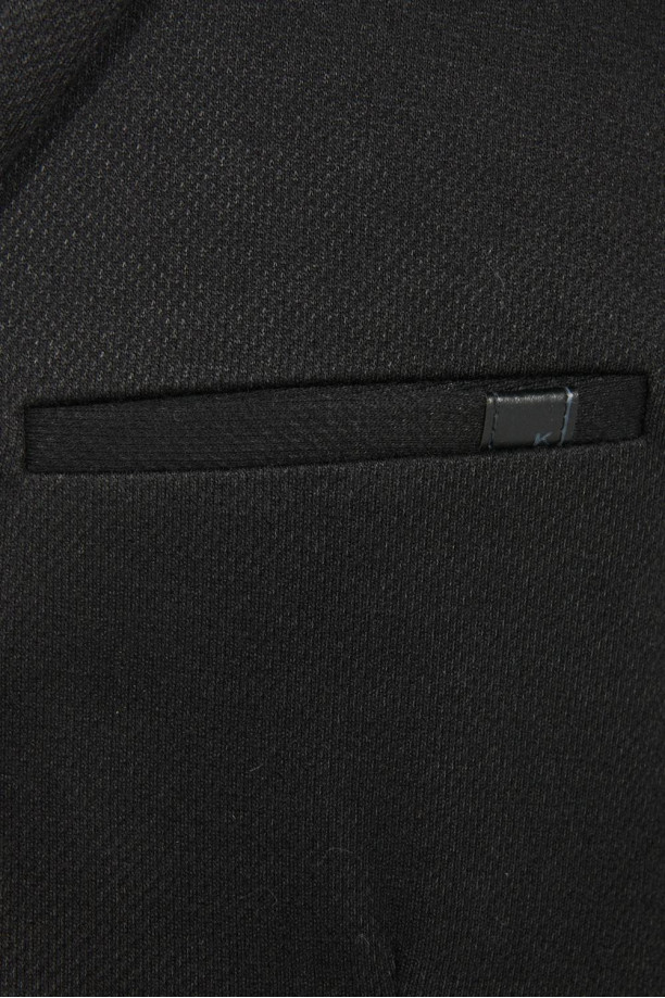 Camisa tipo Polo Manga Corta Negro Cuello Neru Botones con Ribete