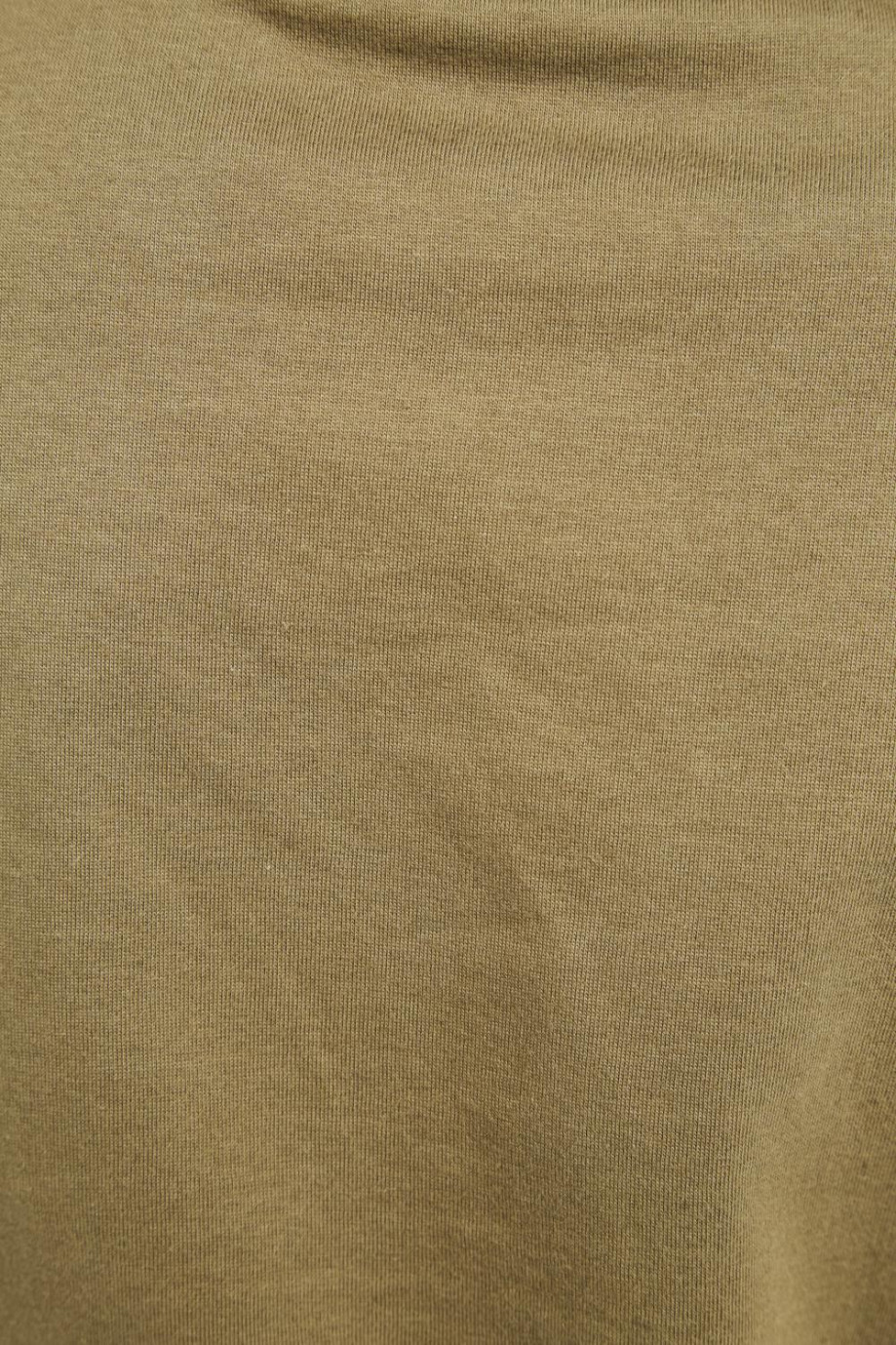 Camiseta unicolor crop top con cuello redondo y manga corta