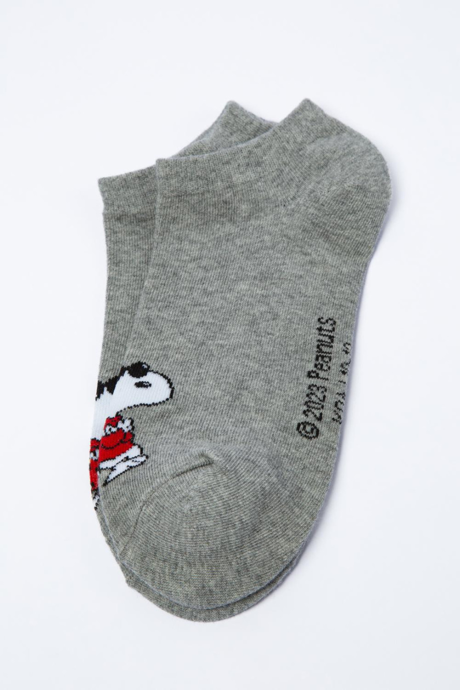 Pack 6 calcetines algodón Snoopy gris, Calcetines de mujer