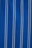 Camisa manga larga unicolor a rayas con cuello mao y botones