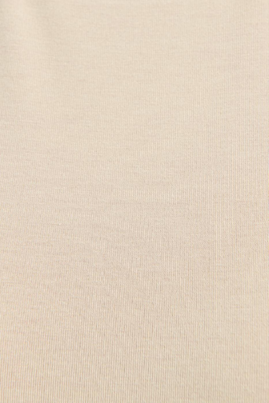 Camiseta unicolor ajustada con cuello redondo y manga corta