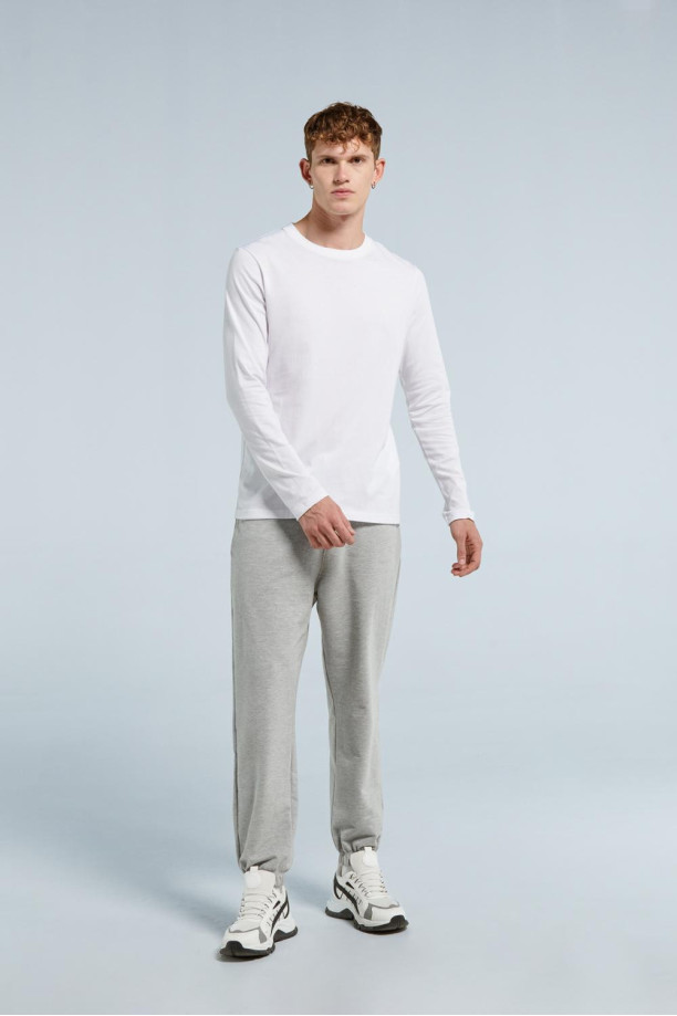 Pantalon jogger gris hot sale