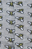 Medias tobilleras unicolores con diseños de abejas