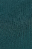 Camiseta en algodón crop top unicolor con cuello redondo