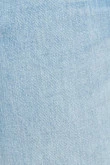 Jean tiro bajo slim azul claro con ajuste ceñido y desgastes de color
