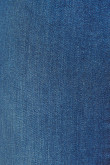 Jean azul oscuro tipo jegging con bolsillos y costuras en contraste