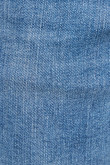 Jean tiro bajo súper skinny azul claro con costuras en contraste