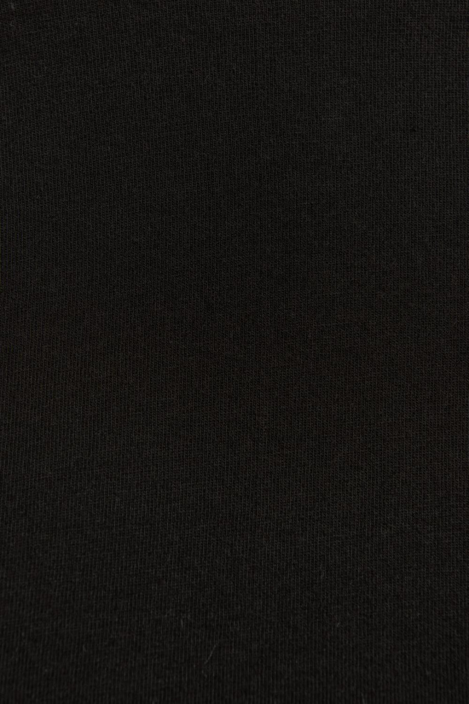 Camiseta crop top unicolor con cuello redondo y manga corta