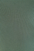 Camiseta ajustada cuello redondo unicolor con texturas de canal