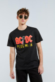 Camiseta manga corta con estampado de AC/DC
