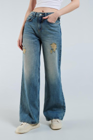 Mujer Jeans holgados estilo años 90 con tiro alto, Mujer Prendas  inferiores