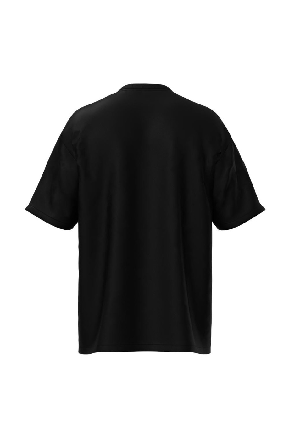 Camiseta unicolor oversize con diseño college de tenis y cuello redondo