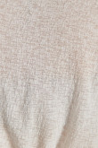 Blusa blanca con escote en V y manga larga tipo campana