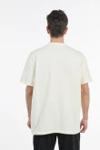 Camiseta oversize unicolor con manga corta y cuello redondo
