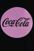 Buzo negro con capota y diseños de Coca-Cola
