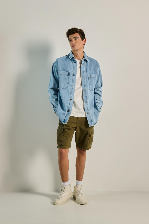 Cuello Redondo Chaqueta De Cuero Hombre Koaj Koaj Chaquetas Jean