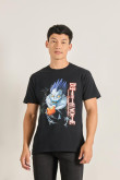 Camiseta cuello redondo negra con diseño de Death Note