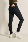 Jean jegging azul intenso ajustado con tiro alto