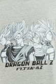 Camiseta manga corta unicolor con diseño de Dragon Ball Z