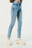 Jean jegging tiro súper alto azul claro con ajuste ceñido