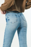 Jean jegging tiro súper alto azul claro con ajuste ceñido