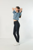 Jean jegging super alto azul intenso