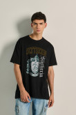 Camiseta manga corta unicolor oversize de Harry Potter