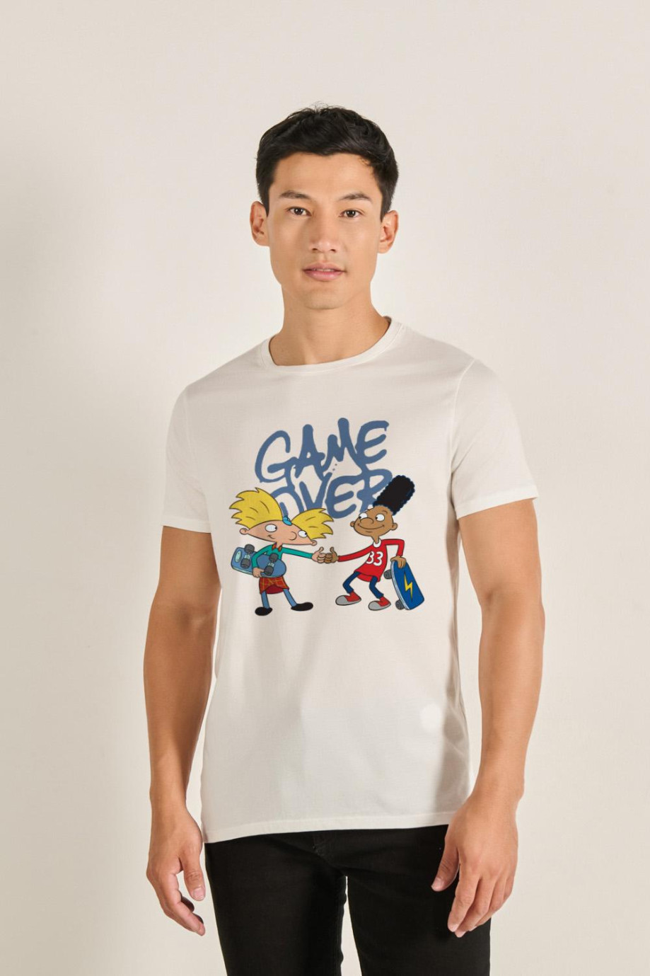 Camiseta manga corta con estampado de Hey Arnold