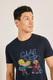 Camiseta manga corta con estampado de Hey Arnold