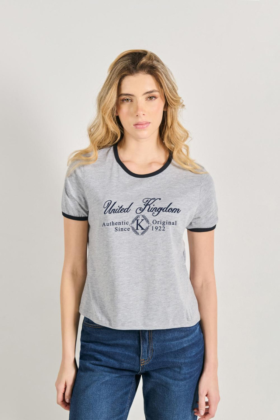 Camiseta de contrastes femenina de United Kingdom