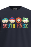 Camiseta unicolor con diseño de South Park y manga corta