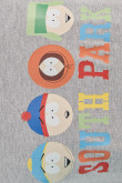 Camiseta unicolor con diseño de South Park y manga corta