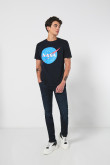 Camiseta manga corta con estampado en frente de Nasa