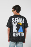 Camiseta manga corta con estampado en frente y espalda de Pato Lukas