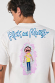 Camiseta manga corta con estampado en frente y espalda de Rick & Morty