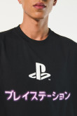 Camiseta manga corta con estampado en frente y espalda de Play Station