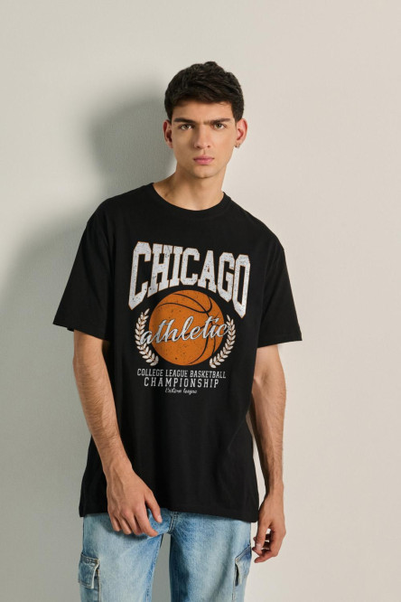 Camiseta oversize manga corta de Chicago Athletic