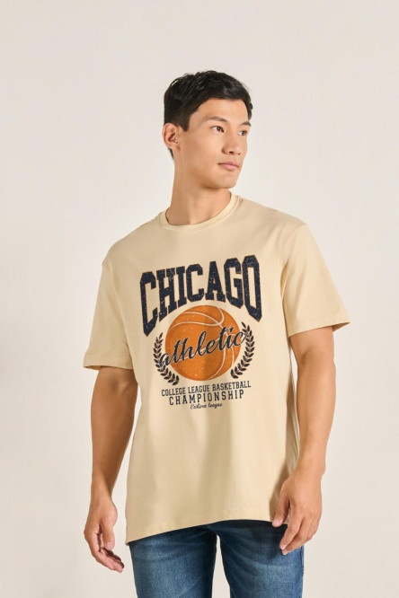 Camiseta oversize manga corta de Chicago Athletic