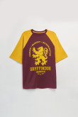 Camiseta de Harry Potter oversize roja con manga ranglan