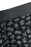 Bóxer brief-medio negro en algodón con diseños de Donald