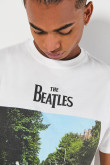 Camiseta manga corta con estampado en frente de Beatles