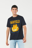 Camiseta manga corta con estampado de Garfield.