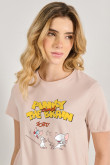 Camiseta cuello redondo unicolor de Pinky y Cerebro