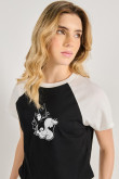 Camiseta ranglan manga corta de la bella durmiente de Disney