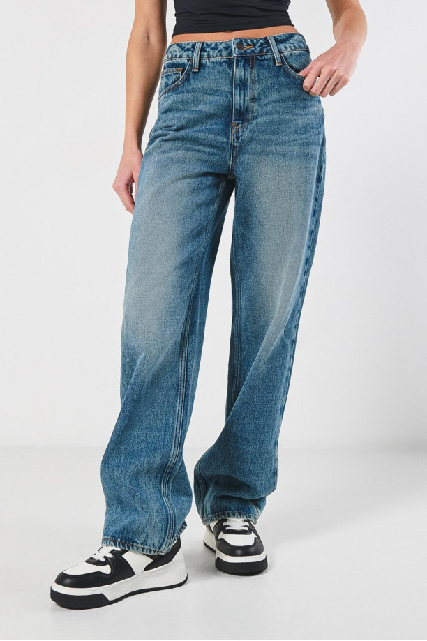 Jeans Boyfriend Mujer Koaj Pantalones Tiro Alto Koaj Jean