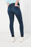 Jean jegging azul oscuro con bolsillos y tiro súper alto