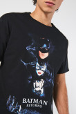 Camiseta manga corta con estampado de Batman.